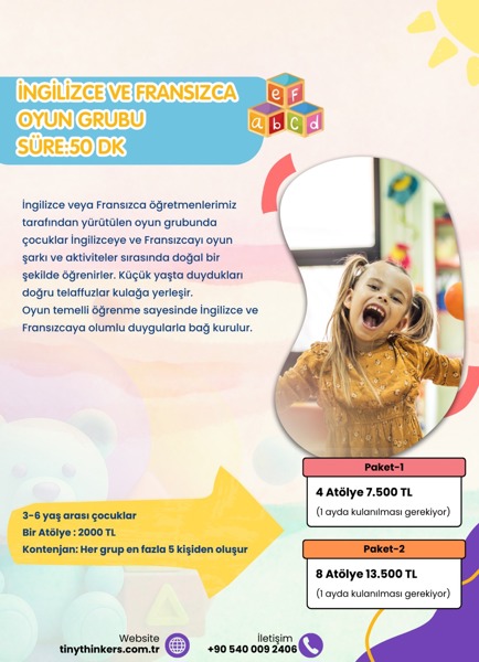 Tiny Thinkers Oyun Atölyesi
